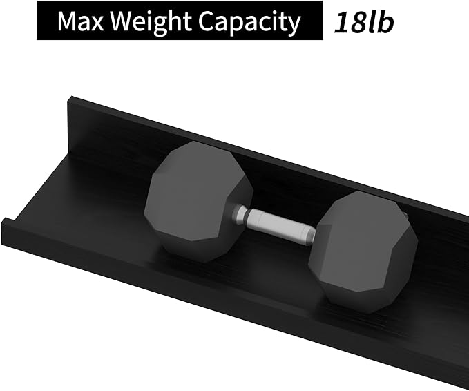 Giftgarden 47 Inch Multi Colors Floating Shelves for Wall Mount, Assorted Colors Wood Wall Shelf Ledge for Bathroom Bedroom Living Room Kitchen Storage, Set of 3 Different Sizes