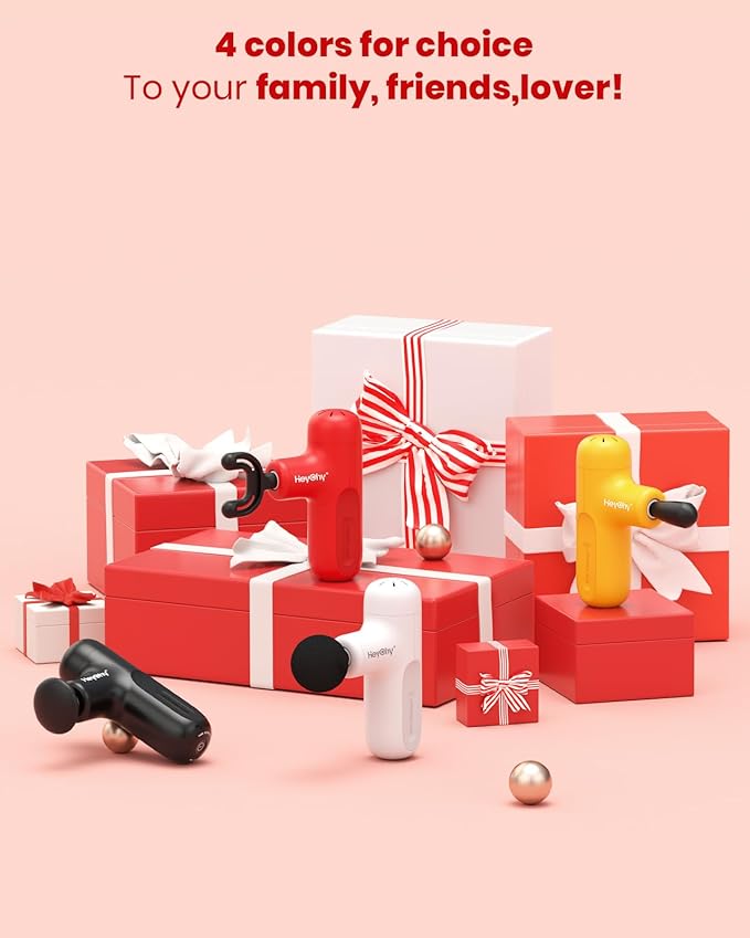 Super Mini Massage Gun, Deep Tissue Massager, Compact Travel Massage Gun, Full Body Recovery and Relief for Outdoors, USB Charging,5 Speeds, 2025 Gifts for Man&Women