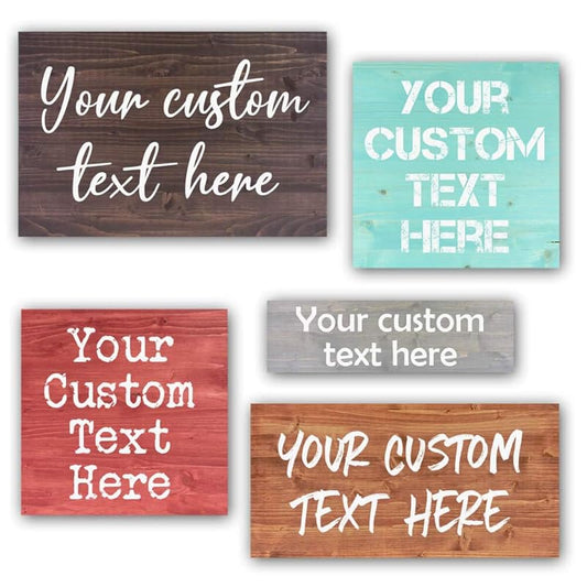 Custom Wood Signs Personalized | Farmhouse Decor | Personalized Signs | Personalized Rustic Wood Signs | Father's Day Gift | Custom Sign | Ready to Hang! (16x24 Inches)