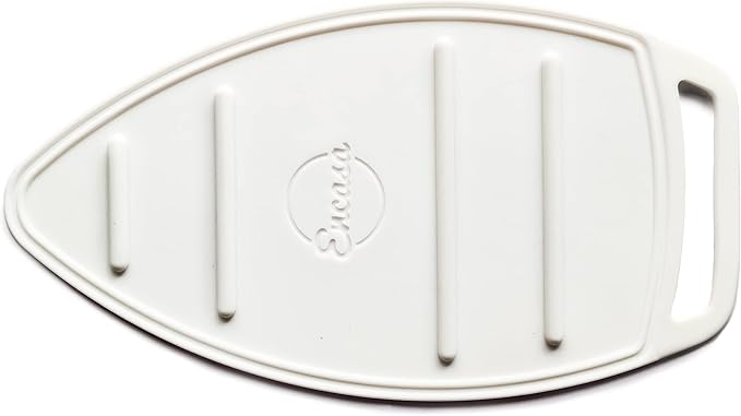Encasa Homes Silicon Mat for Hot Iron Rest - Heat Resistant, Anti - Slip, Thicker Pad for Protecting Your Table During Ironing, Non-Burning, Machine Washable, Durable - White