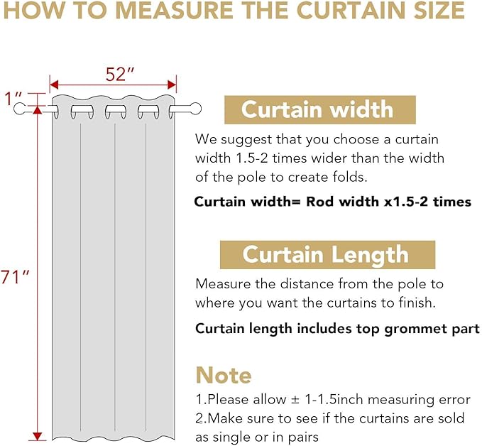 H.VERSAILTEX Insulated Thermal Blackout 52 x 72 Inch Long Curtain Panels Pair - Nickel Grommet Window Drapes for Bedroom/Living Room (Solid Aqua,Set of 2)