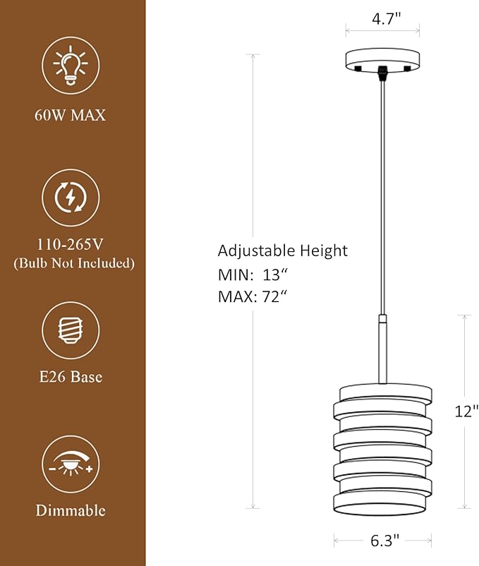 Modern Farmhouse Pendant Lights Kitchen Island, Industrial Multiple Rings Hanging Pendant Light Fixtures for Sink Bar Entrance Bathroom Hallway, Black with Gold Interior