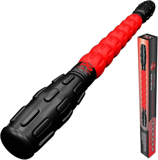 Physix Gear Roller Stick - Muscle Roller Massage Stick for Legs, The Stick Massage Roller for Deep Tissue Massaging Stick for Athletes, Physical Therapy Muscle Roller, Recovery Stick Roller