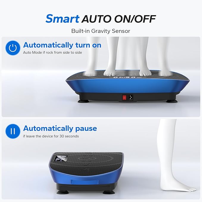 MERACH Vibration Plate Exercise Machine, Whole Body Workout Equipment for Women, Bluetooth and Silicone Pedal, Vibration Plate with Auto Mode, Vibrate Fitness Platform for Home