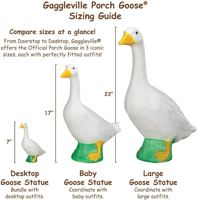 Fox Valley Traders Gaggleville Desktop Goose 7" H Statue