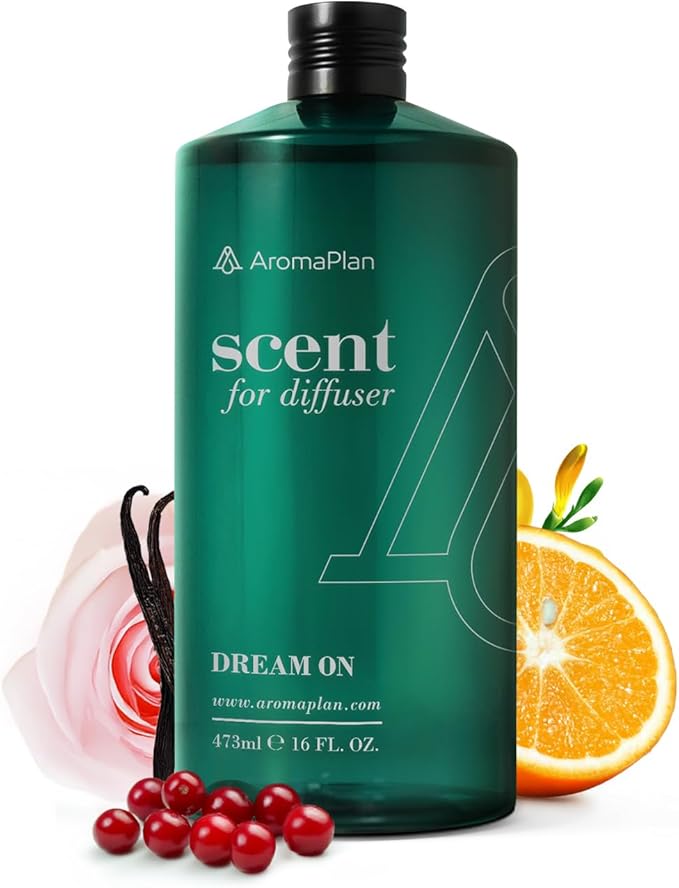 Aromaplan Hotel Scents Dream On 16 Fl Oz (473ml), Home Luxury Aroma & Hotel Diffuser Oil- Hotel Diffuser Oil for Aromatherapy- USA Made, Bigger Bottle, Bolder Aroma & Longer Lasting