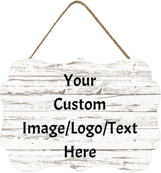 Personalized Custom Wooden Signs with Any Text Name for Home Door Man Cave Bar Family Farmhouse Decorative Home Kitchen Rustic Wall Decor