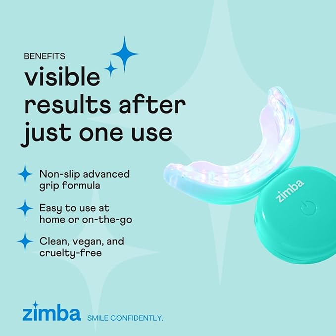 New Zimba Whitening On-The-go Kit | Cordless LED Accelerator Light and Whitening Pen