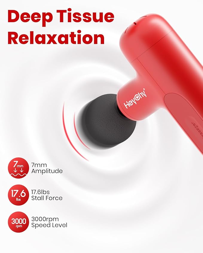 Super Mini Massage Gun, Deep Tissue Massager, Compact Travel Massage Gun, Full Body Recovery and Relief for Outdoors, USB Charging,5 Speeds, 2025 Gifts for Man&Women