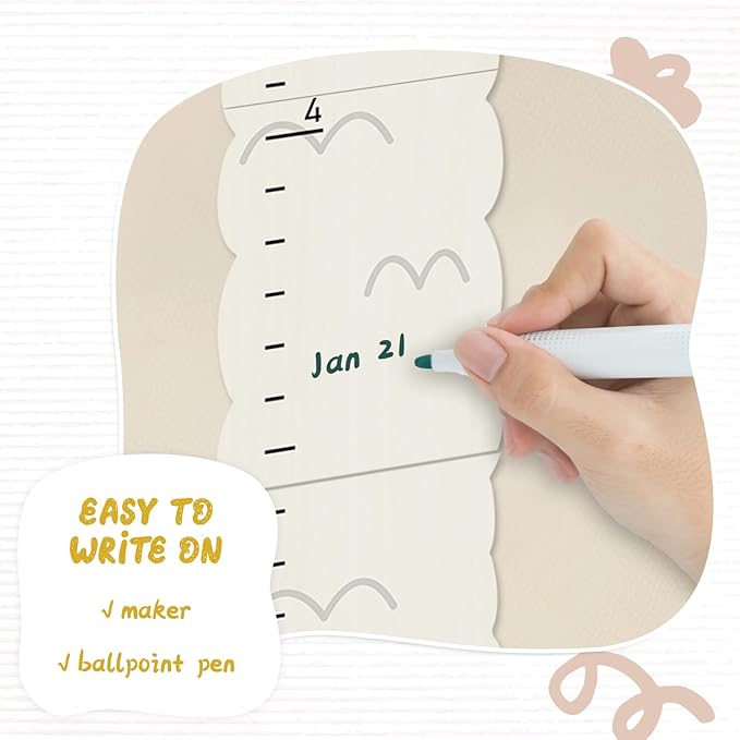 Personalized Name Height Chart for Kids, Alpaca Wood Growth Chart, Height Measuring for Children, Boy Girls Height Wall Chart Growth Measuring Ruler for Nursery Decor, Lightweight