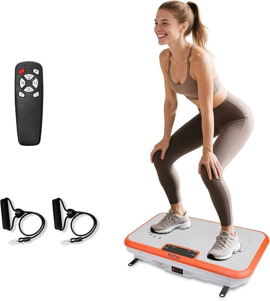 Shake Plate Vibration Exercise Machine for Lymphatic Drainage Massager & Weight Loss, 400 lbs Capacity Whole Body Vibrating Plate Workout for Women and Men