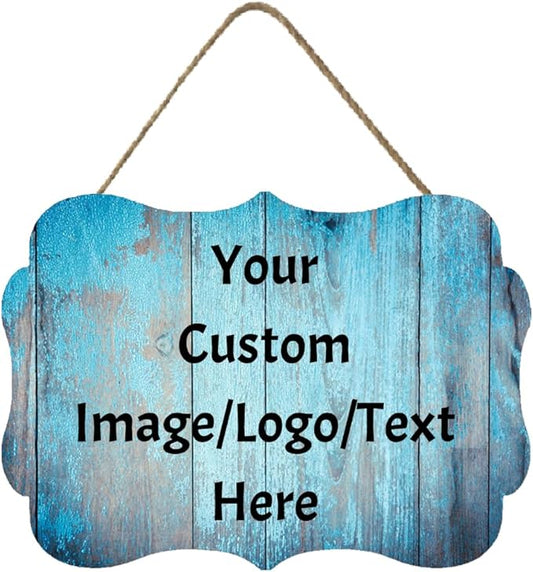 Personalized Custom Wooden Signs with Any Text Name for Home Door Man Cave Bar Family Farmhouse Decorative Home Kitchen Rustic Wall Decor