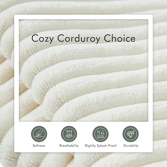 Boneless Cloud Couch Sofa for Living Room, 112" 3 Seater Beige Modern Lounge Sleeper Couch, No Assemble, Cordury Compression Upholstered Couches