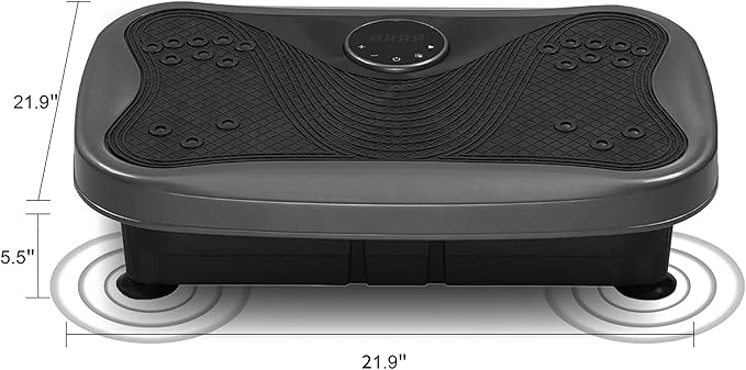 Vibration Plate Fitness Platform Whole Body Exercise Machine with 120 Speed Levels, Lymphatic Drainage, Fat Burning, and Weight Loss, Perfect for Women, Men, and Home Gym Exercise