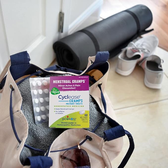 Boiron Cyclease Cramps Tablets for Relief from Menstrual Cramps, Aches, Pain, and Discomfort - 60 Count