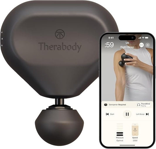 TheraGun Mini (3rd Generation) by Therabody – Ultra-Portable Massage Gun and Travel Essential for Fast, Effective Pain and Tension Relief Anywhere (Black)