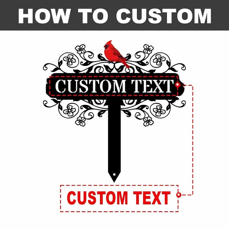 Personalized Metal Garden Signs, Custom Name Yard Stake Sign for House Outdoor Outside Decorative, Lawn Patio Decorations Gardening Enthusiasts Grandmothers Gift