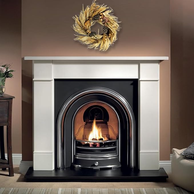 Admired By Nature Pumpkin Wheat Berry Corn Husk Wreath - 24" Artificial Hanging Wreath for Home Decor, Offices, Weddings, Events, Parties, Thanksgiving