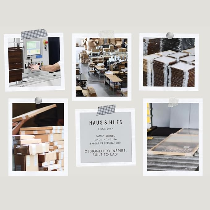 HAUS AND HUES 8"x10" Beige Oak Wood Picture Frame Set of 4-8x10 Wood Picture Frame, 8x10 Frames 4 Pack, 8x10 Poster Frame, 8x10 Frame Wood, 8 by 10 Picture Frames, Set of 4 Frames 8x10 Frame Only