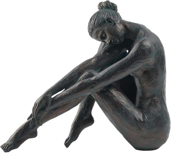 Guichifun Yoga Dancer Statue Home Decoration - Resin Bronze Sculpture Modern Creative Home Garden Statue Handicrafts Art Ware Home Décor Office Room or Outdoor Garden Gifts 10.25 x 4.25 x 8.75 Inch