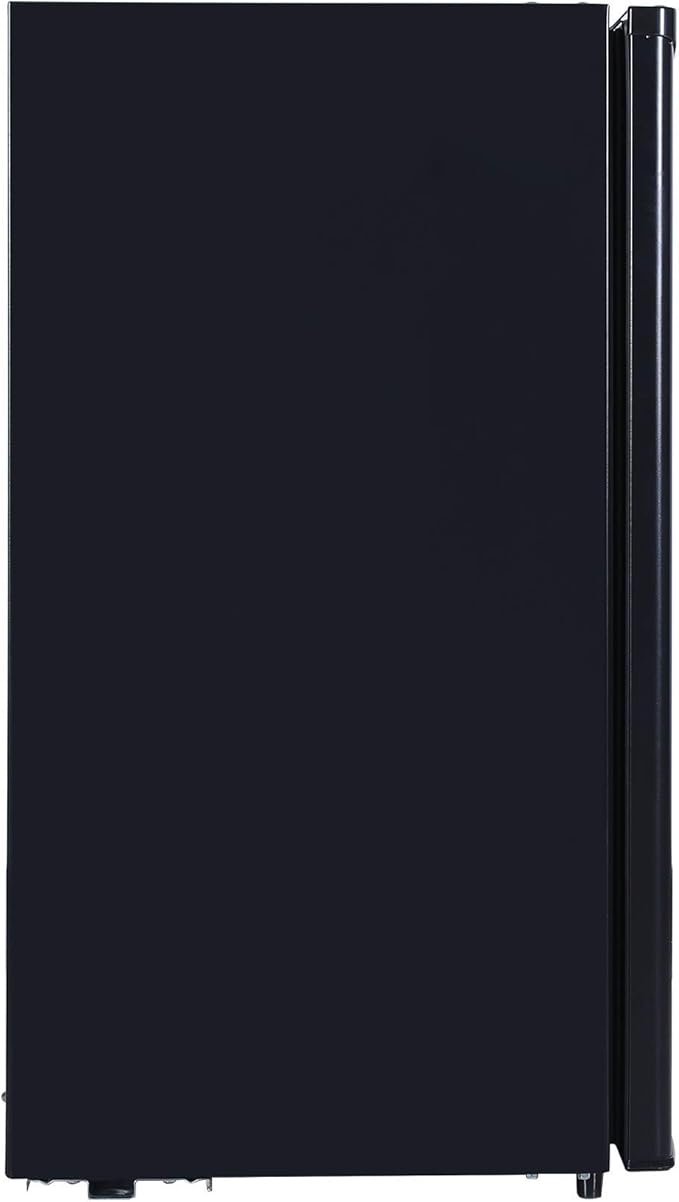 RCA RFR321-B-Black-COM RFR321 Single Mini Refrigerator-Freezer Compartment-Adjustable Thermostat Control-Reversible Doors-Ideal for Dorm, Office, RV, Garage, Apartment-Black Cubic Feet, 3.2 CU.FT