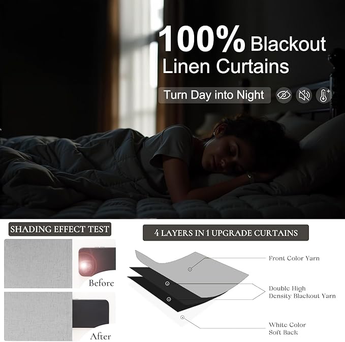 45 Inch Length Kitchen Blackout Curtains Set of 2 Back Tab Pleated Room Darkening Short Small Curtains for Bathroom Kids Room Nursery Bedroom 52x45 in Long Light Grey Gray Black Out Neutral Cottage