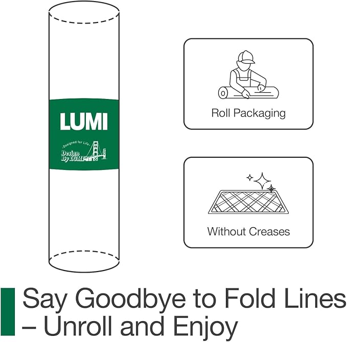 LUMI Ultra Thin Door Mat for Entryway,18"x59" Low Profile Non Slip Rubber Backing Indoor Doormat, Easy Clean Welcome Entrance Mat for Inside House, Patio,Light Grey