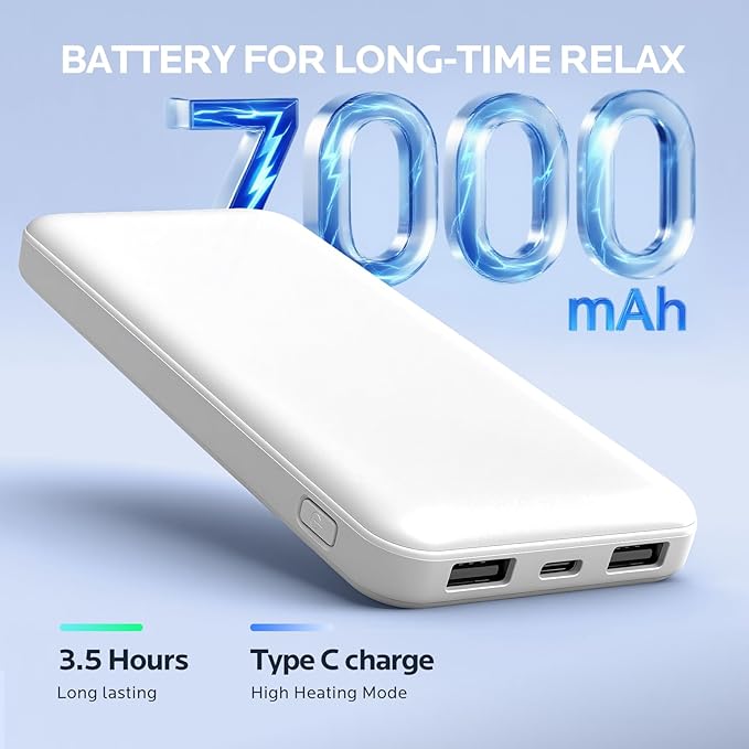 Cordless Heating Pad for Back Pain Relief: 7000mAh Lower Back Massager with 6 Heat 6 Vibration, Portable Heating Pad for Cramps, Birthday Gifts for Women Men Mom Dad