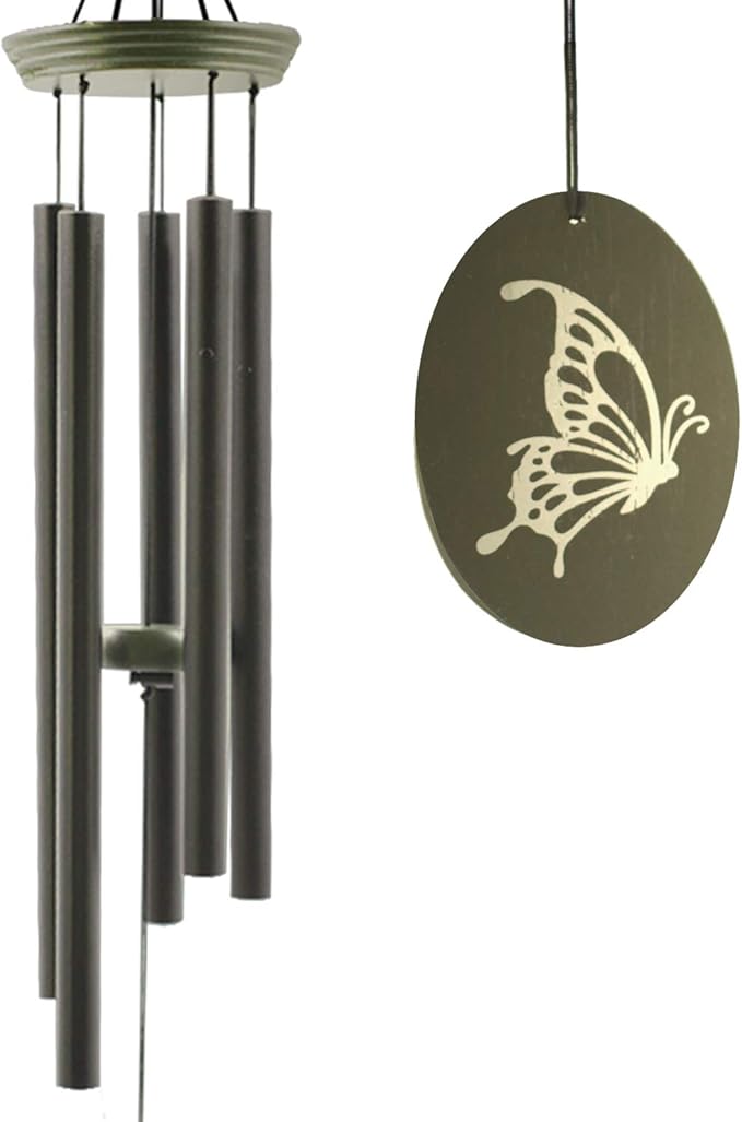 Wind Chimes for Outside, WindChimes Outdoor Tuned Soothing Melody, Wind Chimes Gifts for Mom, Wind Chime Outdoor Decoration, Patio, Garden, Yard. Butterfly Wind-Chime