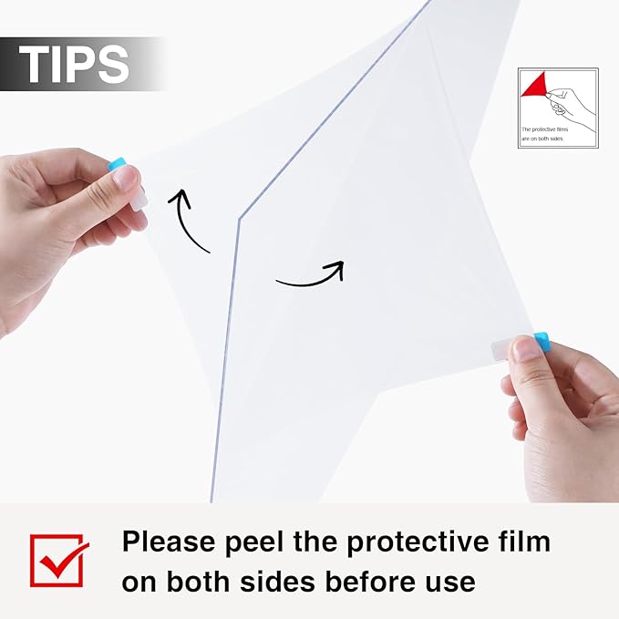 Vittanly 8x10 Picture Frames Set of 9, Shatter Resistant Plexiglass, Display 5x7 Pictures with Mat or 8x10 without Mat, Photo Frames for Wall or Tabletop, Engineered Wood, Black