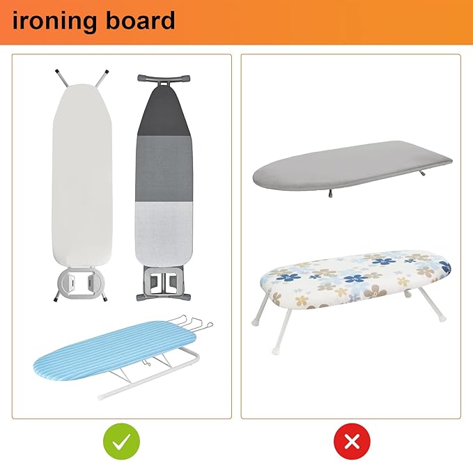 TJ.MOREE Ironing Board Holder Wall Mount - Laundry Room Iron and Ironing Board Hanger Laundry Room Decor Organization and Storage (T&V Shaped)