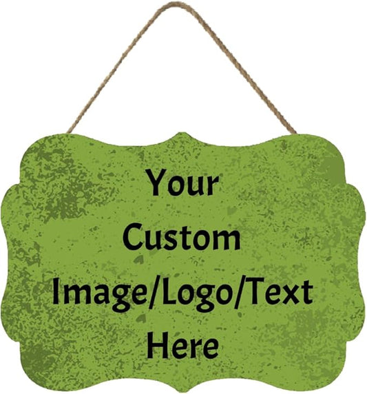 Personalized Custom Wooden Signs with Any Text Name for Home Door Man Cave Bar Family Farmhouse Decorative Home Kitchen Rustic Wall Decor