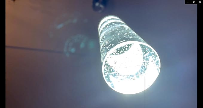 OKELI Pendant Lights Kitchen Island 1 Pack, 6000K Modern LED Bubble Crysta Pendant Light, Chrome Mini Single Island Lights Hanging Lighting for Dining Room, 6W, ETL