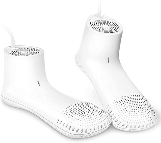 Shoe Dryer and Deodorizer with Timer - Shoes Boots Socks Gloves Dryer Warmer, Adult-Foot-Shaped | No Noise | Strong Wire | US Plug (PM20)