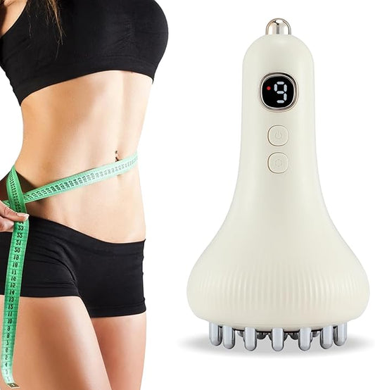 Microcurrent Lymphatic Drainage Massager for Legs Arms Belly, Body Sculpting Machine with Microcurrent, Cellulite Massage Tool,Light, Heat & Vibration, Promotes Circulation Skin Renewal