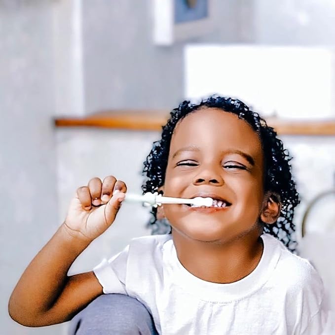 ROARex Vegan Eco Friendly All Natural Kids Toothbrush Made from Plants – Sweet Baby Giraffe | 100% Biodegradable and Compostable | 1% for The Planet Product