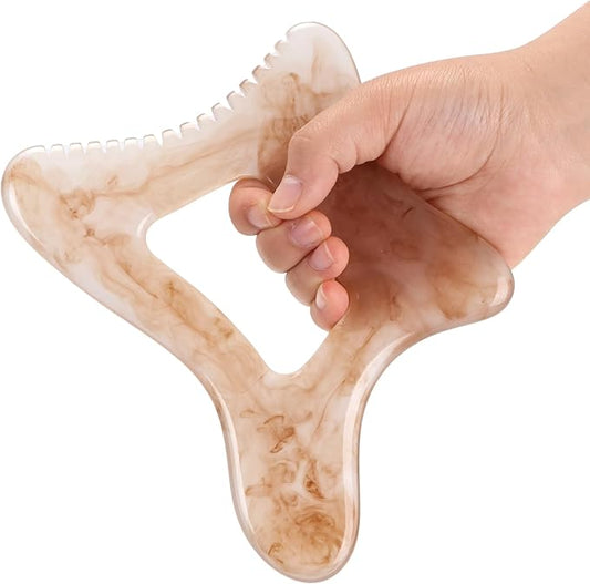 Body Gua Sha Tool Large Gua Sha Body Tool Cellulite Massage Tool (Resin) Lymphatic Drainage Tool Guasha Tool for Face, Back, Legs, Women's Body Shaping Tools