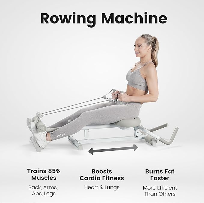 WONDER CORE Pro Max, Ab Machine for Stomach Workout, Ab Workout Equipment for Home Gym, Ab Trainer, 4-in-1 Exercise Equipment: Rowing Machine, Leg Press Machine, Ab Glider Machine, Roman Chair