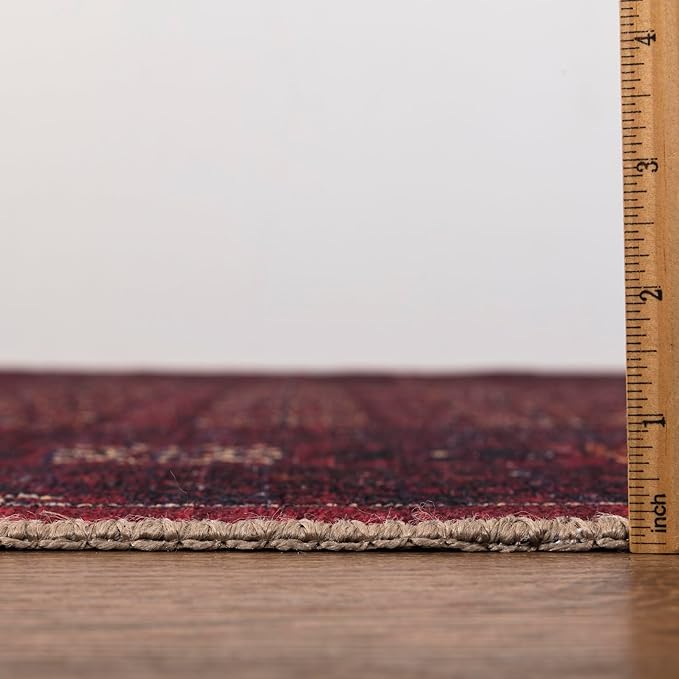 Keen Home Design 6x9 Rug - Machine Washable Area Rug with Non-Slip Backing, Ideal for Living Room, Dining Room, Bedroom - Vintage, Easy Clean, Durable, Low Pile Rug - (6' x 9')