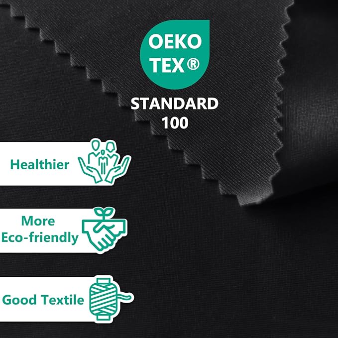 ABCCANOPY 4 Pack 6 FT Black Spandex Table Cover Stretch Fitted Wrinkle Resistant Tablecloth Reuse for Rectangular Folding Table Patry Event Wedding Banquet Protector