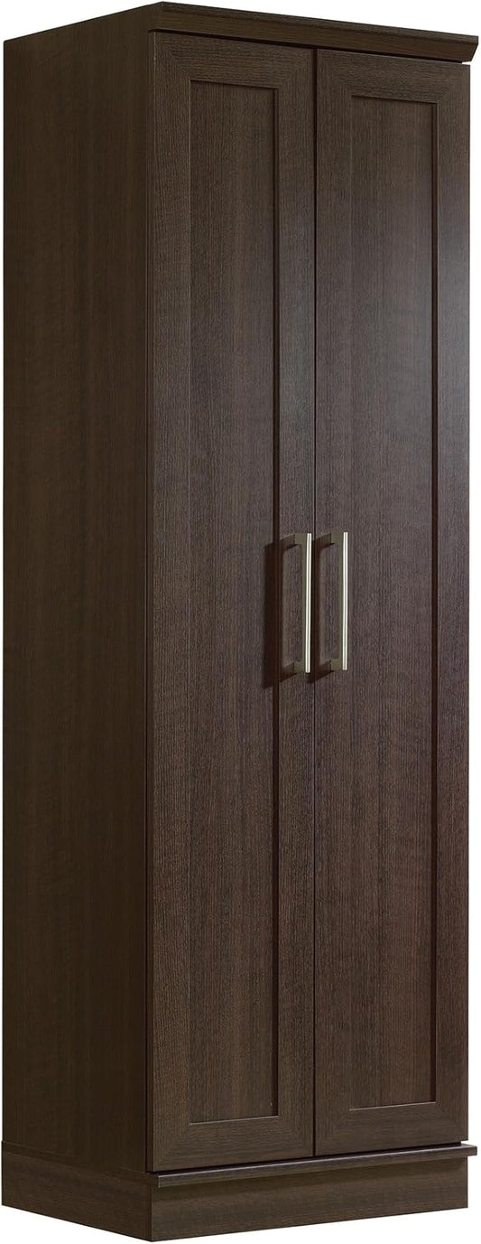 Sauder HomePlus Kitchen Pantry Storage Cabinet with Adjustable Shelves, Laundry Bathroom, L: 23.31" x W: 17.01" x H: 71.18", Dakota Oak