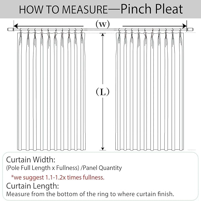 Macochico Pinch Pleated Blackout Curtains 102 Inches Long 100% Blackout Natural Linen Drapes for Bedroom Living Room Windows Farmhouse Burlap Curtains with Tieback 52”Wx102”L Greyish White 1 Panel