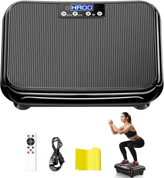 Vibration Plate Exercise Machine: TISSCARE Vibrating Plates for Lymphatic Drainage and Weight Loss, 300Lbs Capacity Full Body Power Shake Workout Platform for Home Cardio Fitness