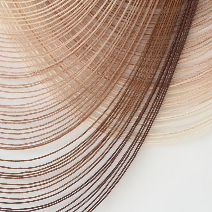 Macrame Wall Hanging Dip-Dye Boho Home Decor Fiber Wall Art Craftsmanship Bedroom Livingroom 57" W x 39" L