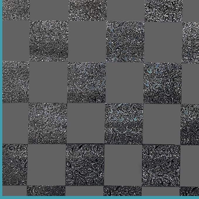 Window Film Privacy Day and Night with Installation Tools, Static Cling Glass Film Ideal for Home Shower Office Glass Door (Black, 23.6 x 196.9 Inch)