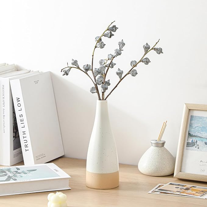 vancasso 16 Oz Ceramic Olive Oil Dispenser Bottle, Bottle Dispenser with Spout and Funnel for Kitchen,Suitable for Oil, Vinegar, Coffee Syrups & Other Liquids，Cream