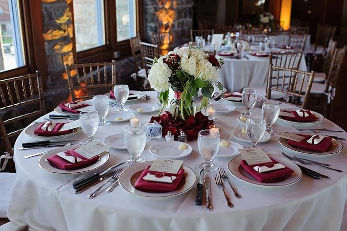 Floral Supply Online - 8" Clear Rose Vase and Flower Guide Booklet - Decorative Glass Flower Vase for Floral Arrangements, Weddings, Home Decor or Office.