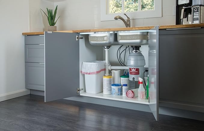 Waste King Garbage Disposal for Kitchen Sink with Power Cord, Food Waste Disposer, L-8000