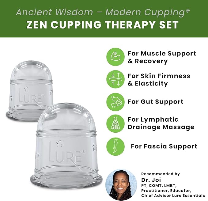 Silicone Cupping Therapy Set Beginner Massage Cupping Cups for Cupping Therapy Cup Kit for Massage, Myofascial Release, Cellulite Reduction