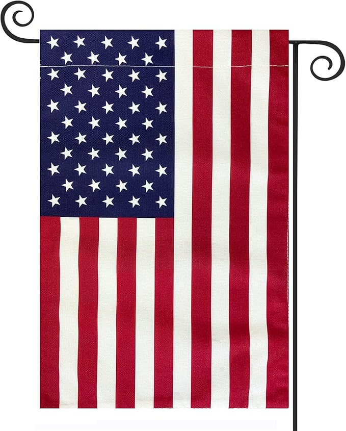 American Flag USA Garden Flag 12 x 18 - Patriotic Double Sided Small Flags for Yard